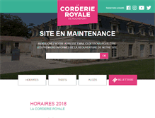 Tablet Screenshot of corderie-royale.com